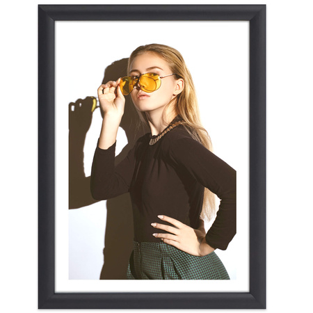 Czarna ramka drewniana na zdjęcia EKO 2 5x7 cm