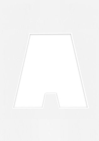 Passe Partout okienko w kształcie LITERKI "A"