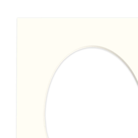 Passe partout 10x15 (6x9) OWAL BIAŁY MLECZNY MILK