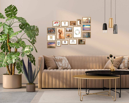 Zestaw naturalnych ramek galeria 3 GF0006