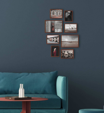 Zestaw brązowych ramek galeria PINIA 3 GF0007