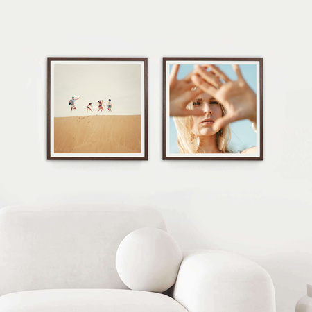 Ramka na zdjęcia 40x40 cm w brązowym kolorze FDM 6