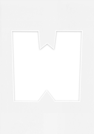 Passe Partout okienko w kształcie LITERKI "W"