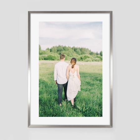 Pakiet 2 szt. srebrnych ramek na zdjęcia HEN S 70x100 cm