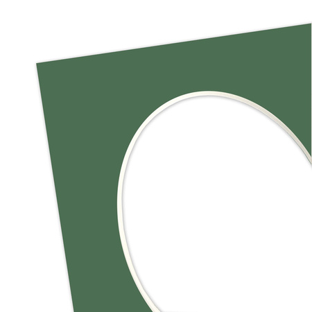 Passe partout 24x30 (18x24) OWAL ZIELONY MALACHIT