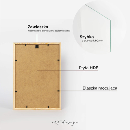 Ramka drewniana kolor dąb PINIA 00 21x30 cm