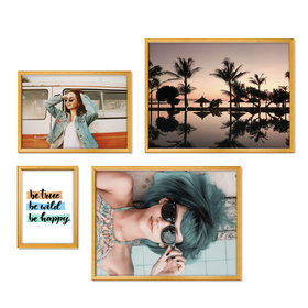 Zestaw złotych ramek galeria Z GF0008