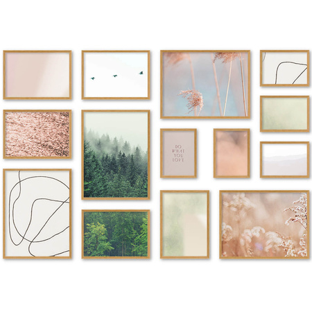 Zestaw ramek kolor dębowy Galeria Pinia 00 GF0001