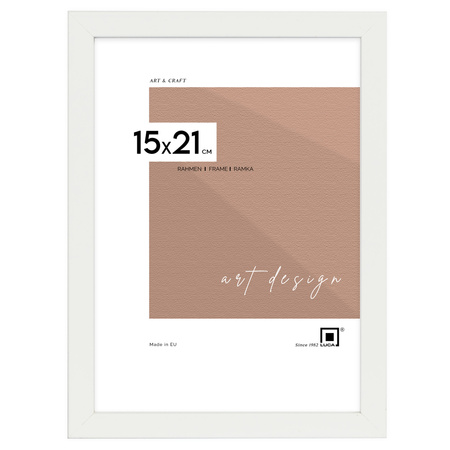 Nowoczesna Biała Galeria Ścienna na 18 Ramki z Plexi - MDF