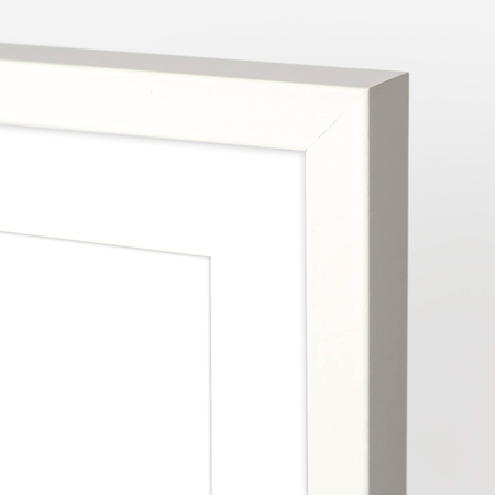 Biała Foto Galeria 21x30 cm Ramka na 2 zdjęcia 10x15 cm z Passe Partout