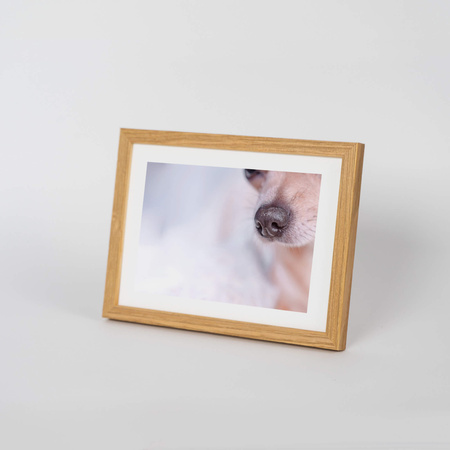 Ramka drewniana kolor dąb PINIA 00 13x18 cm