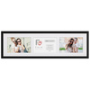 Ramka na 3 zdjęcia czarna 18x66 cm