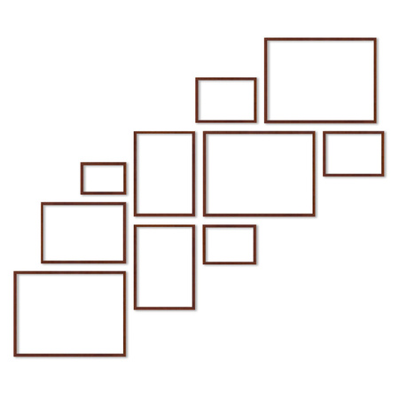 Zestaw ramek PINIA 3 GF0033 R - galeria ramek na 10 zdjęć