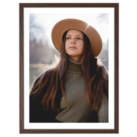 Brązowa ramka na zdjęcie FDM M6 30x40 cm