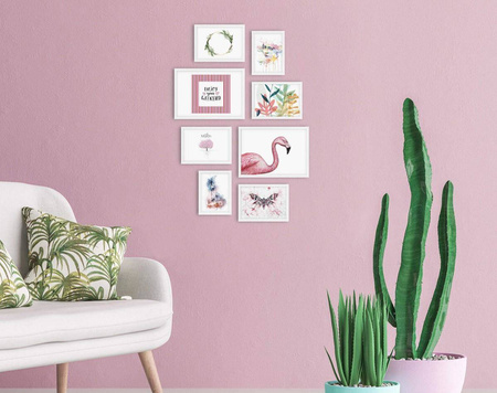 Zestaw białych ramek galeria PINIA 1 GF0007