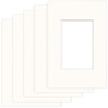 Pakiet 5 szt. Passe Partout 10x15 (6x9) BIAŁY SNOW WHITE
