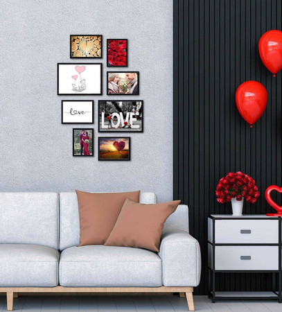 Zestaw czarnych ramek galeria PRESTO 2 GF0007