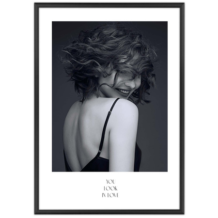 Czarna ramka aluminiowa QAL 29,7X42 cm (A3)