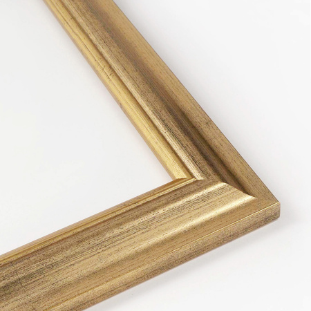 Ramka drewniana złota na zdjęcia DRL N Z 21x30 cm