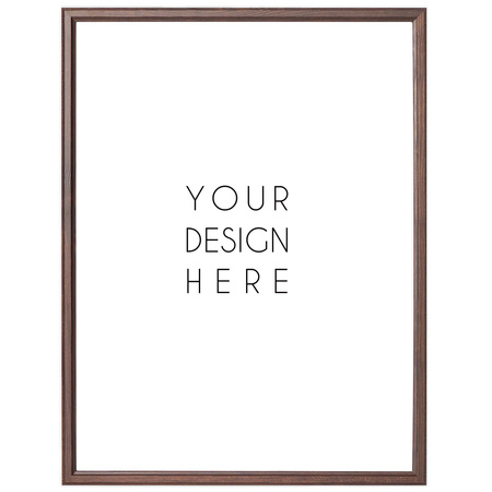 Ciemnobrązowa ramka drewniana DRWA 44 40x50 cm