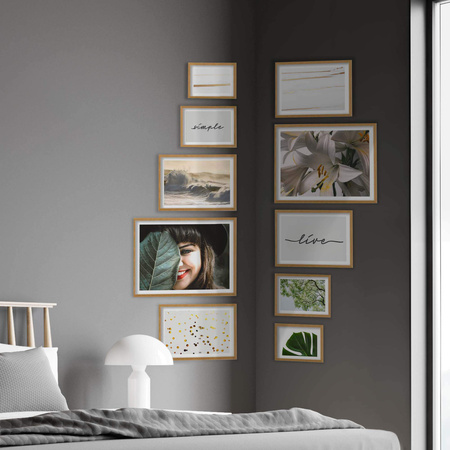 Zestaw ramek PINIA 00 GF0039 - galeria ramek na 10 zdjęć