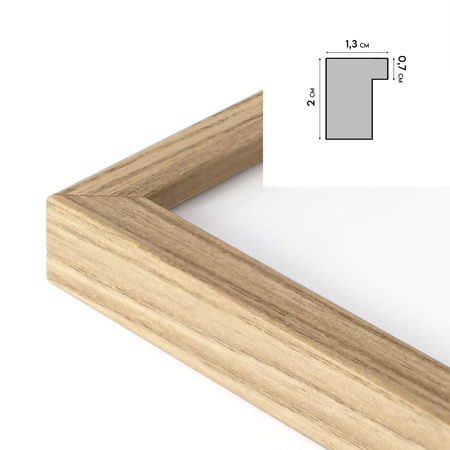 Ramka na zdjęcie FDM M02 kolor dębowy 40x60 cm