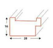 Ramka drewniana na zdjęcia DRL U 01 10x15 cm