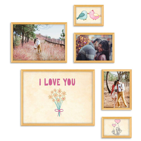 Zestaw naturalnych ramek galeria HIT 0 GF0010