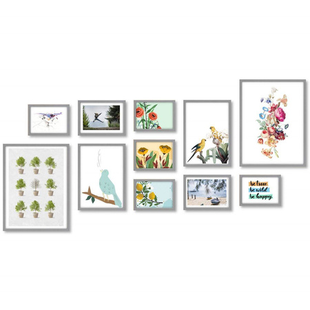 Zestaw szarych ramek galeria Pinia 05 GF0005