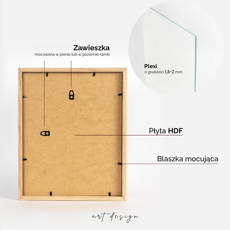 Ramka dębowa na zdjęcia OAK 24x30 cm