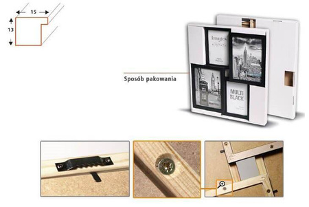 Multirama MULTI BLACK 52 ramka na zdjęcia