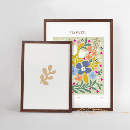 Brązowa ramka drewniana PINIA 3 30x40 cm