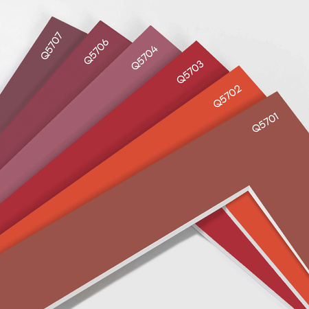 Passe partout 18x24 (10x15) CZERWONY LIGHT RED