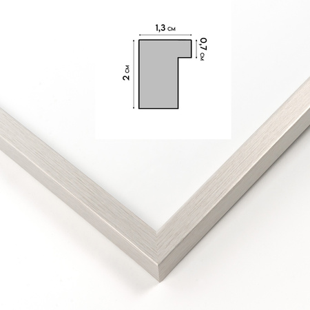 Srebrna ramka na zdjęcia KEA S 15x21 cm
