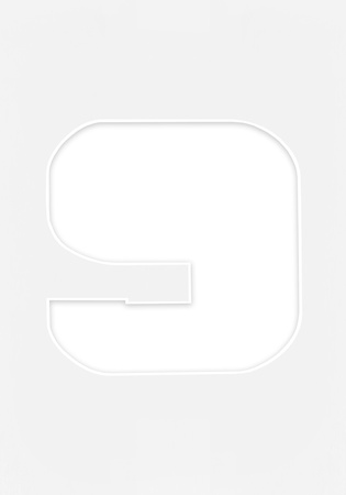 Passe Partout okienko w kształcie CYFERKI "9"