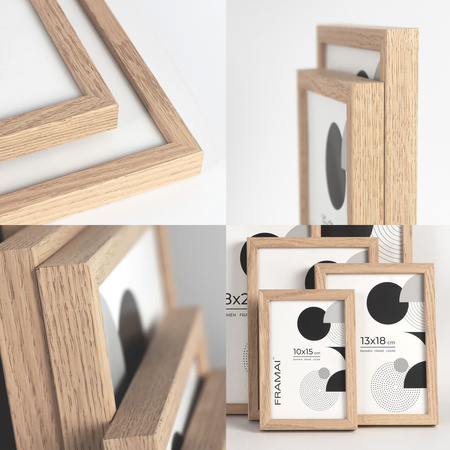 Ramka dębowa na zdjęcia OAK 13x18 cm