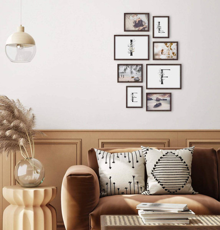 Zestaw brązowych ramek galeria PINIA 4 GF0007