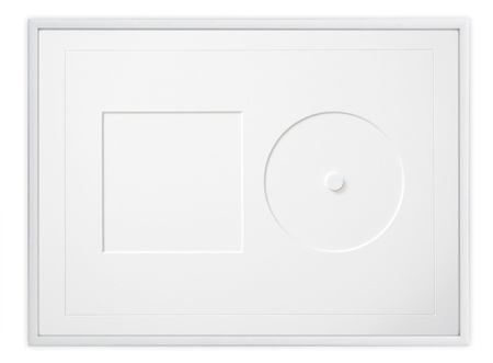 Biała ramka na płytę CD z okładką - 30x40 cm