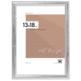 Srebrna ramka drewniana na zdjęcia EKO S2 13x18 cm