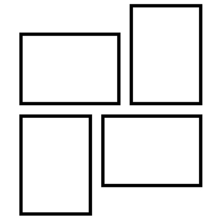 Zestaw ramek PINIA 1 GF0044 - galeria ramek na 4 zdjęcia