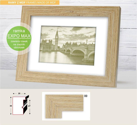 Ramka z passe partout na zdjęcia EXPO MAX 00 40x40 cm (30x30 cm)