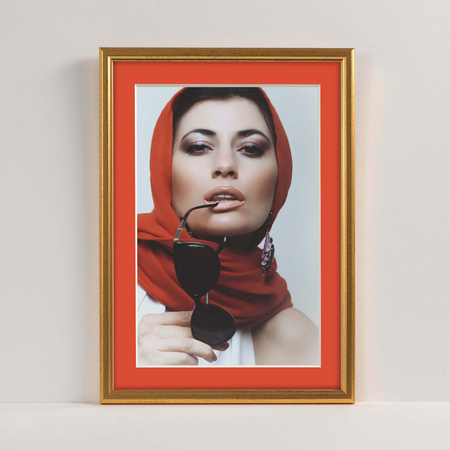 Passe partout 18x24 (10x15) CZERWONY LIGHT RED