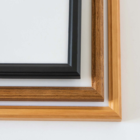 Czarna ramka drewniana DRWA 2 40x50 cm