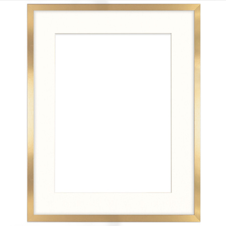 Złota ramka na zdjęcia HEN PASS Z 40x50 cm z passe partout (30x40 cm)