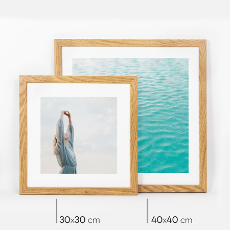 Ramka na zdjęcia w kolorze dębu HEN 01 30x30 cm