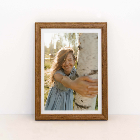 Pakiet 5 szt. ramek drewnianych na zdjęcia kolor dąb DRWA 3 15x21 cm