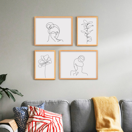 Zestaw naturalnych ramek galeria HIT 0 GF0003