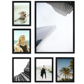 Zestaw czarnych ramek galeria PRESTO 2 GF0002