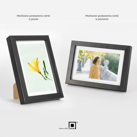 Czarna ramka na zdjęcia FDM M2 10x15 cm