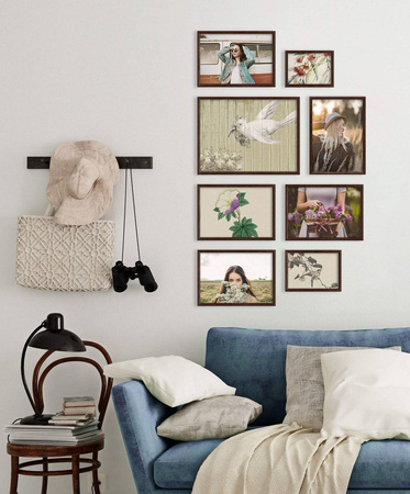 Zestaw brązowych ramek galeria HIT 4 GF0009